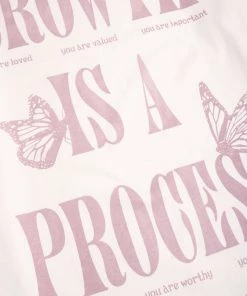 Sree Santhosh Growth Is A Process S/S Ringer T-Shirt (Chalk) New Arrivals