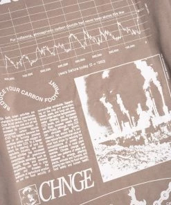 Sree Santhosh New Arrivals No Planet B S/S Ringer T-Shirt (Driftwood)