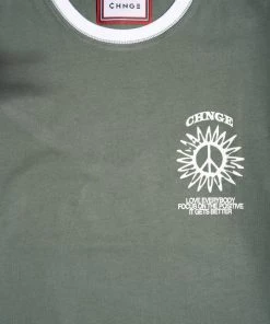 Sree Santhosh Happy People S/S Ringer T-Shirt (Juniper)