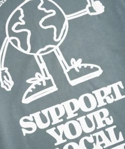 Sree Santhosh Every Day Is Earth Day S/S Ringer T-Shirt (North Atlantic)