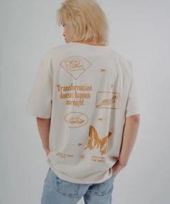 Sree Santhosh Take It Slow S/S Ringer T-Shirt (Chalk)