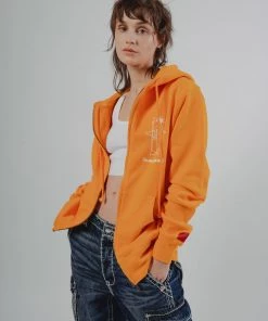 Sree Santhosh YAAYN Zip Up Hoodie (Orange Slice)
