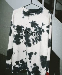 Sree Santhosh Cookies & Cream CHNGE Logo Tie Dye Crewneck Best Selling