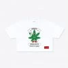 Sree Santhosh Best Selling Cannabis Equity S/S Crop (White)