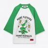 Sree Santhosh Best Selling MFFA Raglan Tee (White/Kelly Green)