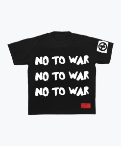 Sree Santhosh No To War S/S Tee (black) Best Selling