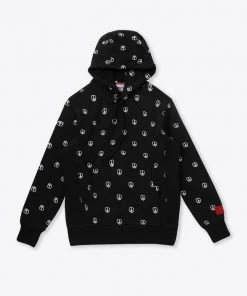 Sree Santhosh Best Selling Embroidered Peace Hoodie (Black)