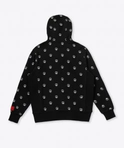 Sree Santhosh Best Selling Embroidered Peace Hoodie (Black)