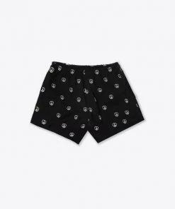 Sree Santhosh Embroidered Peace Sweatshorts (Black)