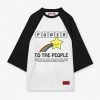 Sree Santhosh PTTP Raglan Tee (White/Black)