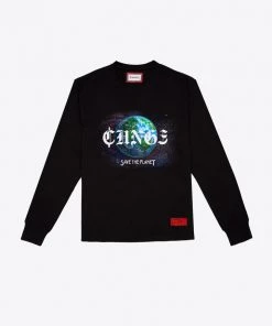 Chnge-nyc Save The Planet Cuffed L/S T-Shirt Best Selling