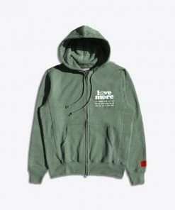 Sree Santhosh Love More Zip Up Hoodie (Juniper) New Arrivals