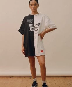 Sree Santhosh Best Selling Pieced Butterfly T-Shirt Dress