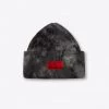Sree Santhosh Hats Tie Dye Oversized Beanie (Black)
