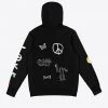 Sree Santhosh Black Love Peace Hoodie