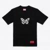 Sree Santhosh Best Selling Logo Butterfly S/S T-Shirt (Black)