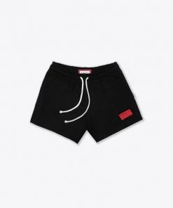 Sree Santhosh Black Sweatshorts