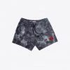 Sree Santhosh Black Marbled Tie Dye Sweatshorts Best Selling