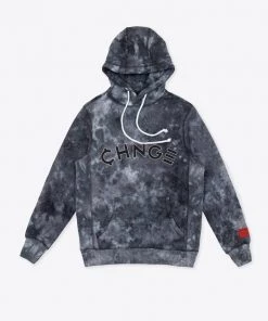 Sree Santhosh Black Marble University Logo Tie Dye Hoodie Best Selling