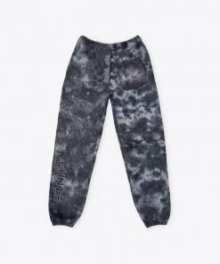 Sree Santhosh Black Marble University Logo Tie Dye Sweatpant