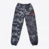 Sree Santhosh Black Marble University Logo Tie Dye Sweatpant