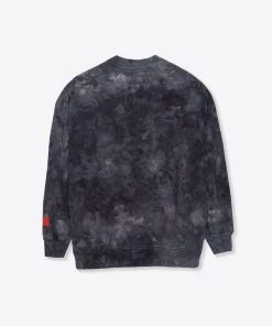 Sree Santhosh Black CHNGE Logo Marble Tie Dye Crewneck Best Selling