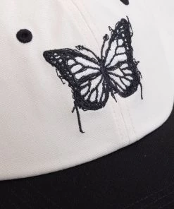 CHNGE Best Selling Chalk/Black Panel Butterfly Baseball Cap 10 CHNGE Best Selling Chalk/Black Panel Butterfly Baseball Cap