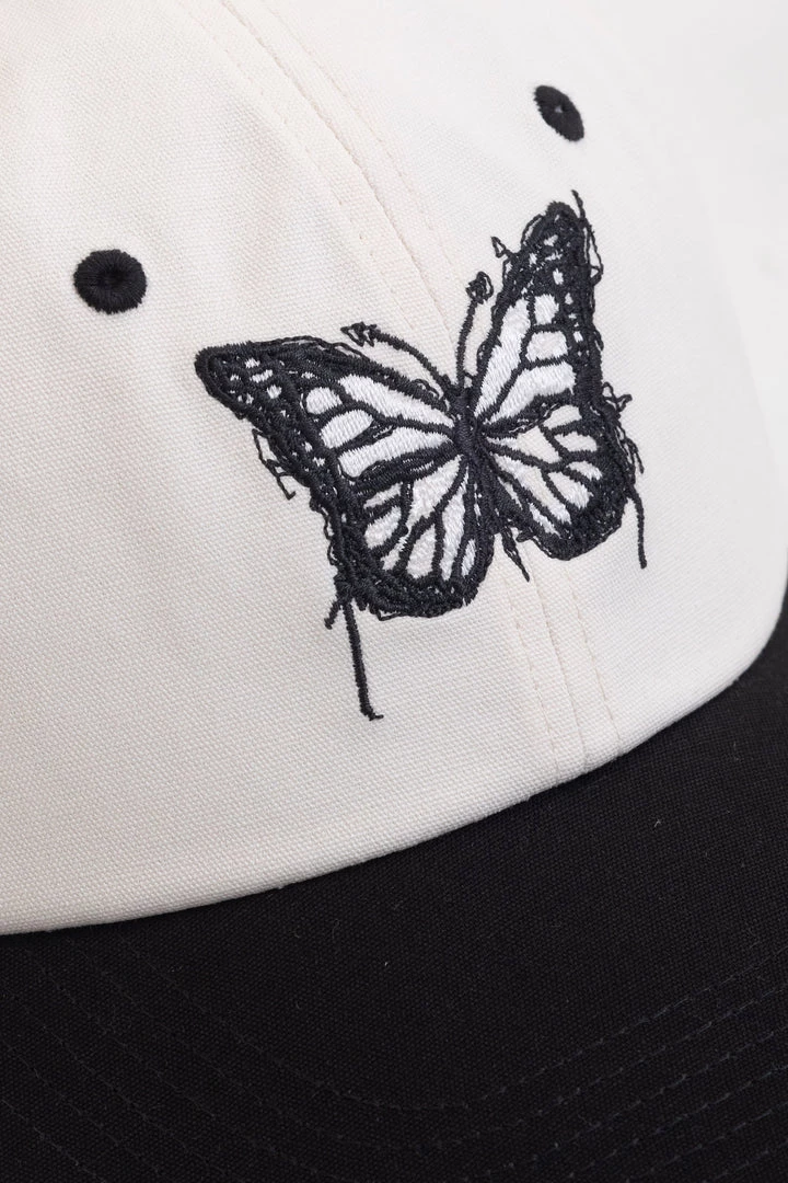 CHNGE Best Selling Chalk/Black Panel Butterfly Baseball Cap 5 CHNGE Best Selling Chalk/Black Panel Butterfly Baseball Cap