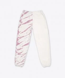 Sree Santhosh Chalk/Mauve Pieced Tie Dye University Sweatpant Best Selling