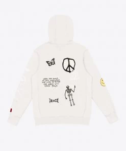Sree Santhosh Chalk Love Peace Hoodie Best Selling