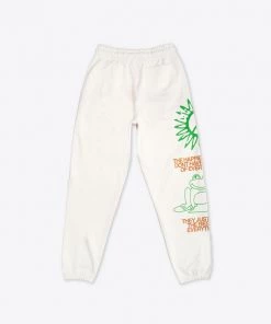 Sree Santhosh Happy People Sweatpants (Chalk) Best Selling