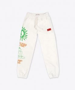 Sree Santhosh Happy People Sweatpants (Chalk) Best Selling