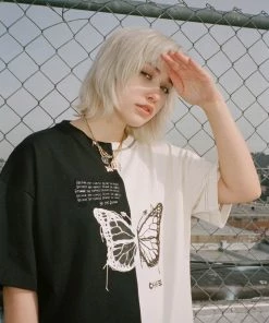 Sree Santhosh Best Selling Pieced Butterfly T-Shirt Dress