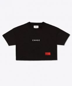 Sree Santhosh Respect Women Crop Top (Black) Best Selling