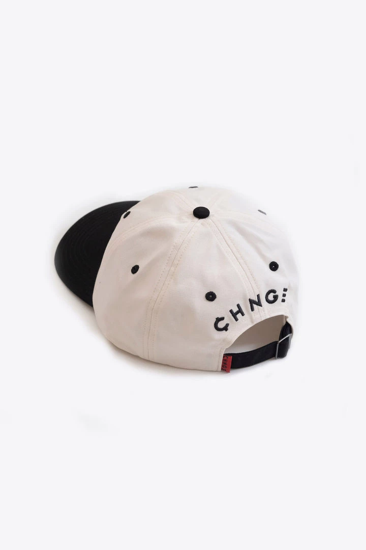 CHNGE Best Selling Chalk/Black Panel Butterfly Baseball Cap 4 CHNGE Best Selling Chalk/Black Panel Butterfly Baseball Cap