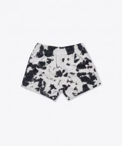 Sree Santhosh Chalk/Black Tie Dye Sweatshorts