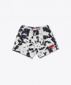 Sree Santhosh Chalk/Black Tie Dye Sweatshorts
