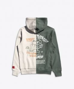 Sree Santhosh Happy People Zip Up Hoodie (Chalk/Juniper)