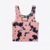 Sree Santhosh Splotch Tie Dye Logo Ribbed Tank (Dusty Rose)
