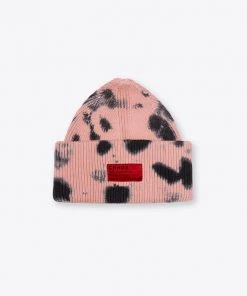 Sree Santhosh Tie Dye Oversized Beanie (Dusty Rose/Black)