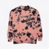 Sree Santhosh Dusty Rose CHNGE Logo Splotch Tie Dye Crewneck