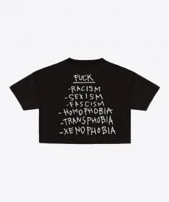 Sree Santhosh Best Selling Fuck Phobias Crop (Black)