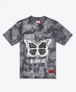 Sree Santhosh Best Selling Tie Dye Become The CHNGE BF S/S T-Shirt (Black Marble)