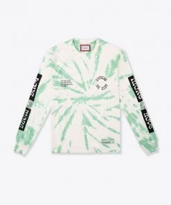 Sree Santhosh Love More Cuffed L/S T-Shirt (Green Spiral TD)
