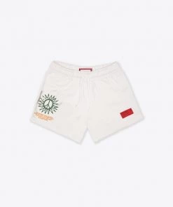 Sree Santhosh Happy People Sweatshorts (Chalk) Best Selling