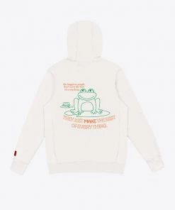 Sree Santhosh Best Selling Happy People Hoodie (Chalk)
