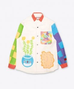 CHNGE Avalene Musik Hand Painted Workwear Jacket No. 1 Trans Joy