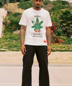 Sree Santhosh Cannabis Equity S/S T-Shirt (White)