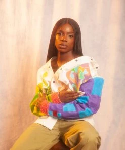 CHNGE Avalene Musik Hand Painted Workwear Jacket No. 1 Trans Joy