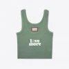 Sree Santhosh More Love Ribbed Tank (Juniper) Best Selling